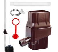 Rainwater Collection System, Downspout Diverter Kit, Eco-Friendly Rain Barrel Diverter, Válvula de filtración ajustable para Downspouts, Water Harvesting Solution