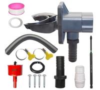 Rainwater Collector Downspout - Roof Hose - Raindrop Rainwater Colander Kit - for Patio Lawn Garden Home Outdoor Gutter 70-110mm