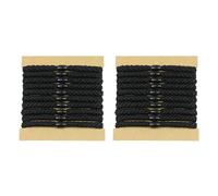 Rainway 20 gomas para el pelo con perlas negras, gomas elásticas extra elásticas para hombres, niñas y niños - cuidado del cabello y sin huellas con agarre antideslizante, 6 cm de diámetro para la