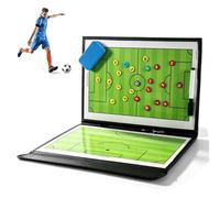 Rainway - Cuadro táctico de fútbol plegable con 3 persianas, magnético con piezas magnéticas, bolígrafo y borrador, accesorio profesional para entrenadores, partidos y estrategias de fútbol