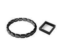 Rainway Pulsera de hematita para hombre, pulsera de hematita, pulsera de piedra natural hecha a mano, elección natural para redescubrir la masculinidad, joyas de piedras preciosas para papá, marido