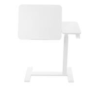 RainWeel Mesa auxiliar móvil de 66 a 104 cm, altura regulable, escritorio de pie con 4 ruedas, ángulo de inclinación 0-60°, mesa para ordenador portátil, máx. 50 kg, para salón, sofá, oficina, color