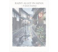 Rainy Alleyways of Japan: An Adult Coloring Book for Stress Relief