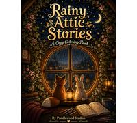 Rainy Attic Stories: A Cozy Coloring Book for Adults and Teens | Bold & Easy Animal Friends, Fox, Rabbit & Pocket Watch, Stress Relief, Rainy Day Relaxation (Cozy Spaces Coloring)