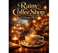 Rainy Coffee Shop Coloring Book: Relaxing Café Scenes with Rainy Vibes for Stress Relief and Mindfulness
