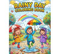Rainy Day Coloring Book: Relaxing Indoor Activities and Easy Coloring Fun for Children Ages 4-8