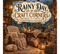 Rainy Day Craft Corners: A Relaxing Coloring Journey Through Rainy Craft Rooms, Warm Blankets & Peaceful Cottage Interiors (The Cozy Craft Rooms Collection)
