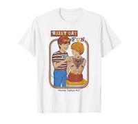 Rainy Day Fun Tattoos Sarcastic Retro Funny Adult Humor Camiseta