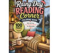 Rainy Day Reading Corner Coloring Book: Bold and Easy Cozy Reading Spaces for Relaxation