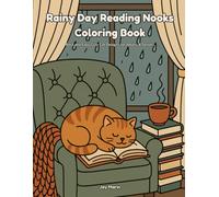 Rainy Day Reading Nooks Coloring Book: Bold and Easy Cozy Cat Designs for Adults & Seniors