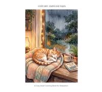 Rainy Day Tales: A Cozy Adult Coloring Book for Relaxation and Stress Relief with Cute Animals