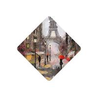 Rainy Street In Paris - Juego de 10 tarjetas ambientadoras perfumadas para coche, para decoración de coche