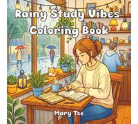 Rainy Study Vibes Coloring Book: Life Coloring Book for Teens and Adults: A Cozy and Aesthetic Coloring Book with Study Vibes, and Relaxing