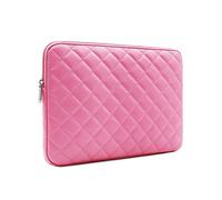 RAINYEAR 11 Pulgadas Funda Protectora para Portátil Cuero Artificial Estilo Diamante Bolsa Blanda Compatible con 11,6 MacBook Chromebook Surface Tablet DELL HP ASUS Laptop Portátiles,Rosa Rojo