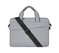 RAINYEAR 13,3 Pulgadas Funda Maletín Bandolera para Portátil Compatible con 13/13,6 MacBook Air Pro 13,3" DELL HP ASUS Laptop Chromebook Surface Bolsillos Bolsa con Correa Ajustable y Asa,Gris
