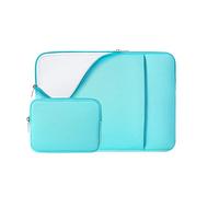 RAINYEAR 13,3 Pulgadas Funda Protectora para Portátil Compatible con 13 DELL HP ASUS Laptop Chromebook MacBook Surface Caso con Bolsa de Accesorios y Bolsillo Delantero(Azul Claro,Versión Mejorada)