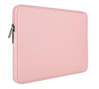 RAINYEAR 14 Pulgadas Funda Protectora para Portátil Piel Sintética Impermeable Bolsa Blanda Compatible con 14" Chromebook MacBook Surface Tablet DELL HP ASUS Laptop Portátiles,Rosa