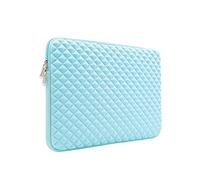 RAINYEAR 15,6 Pulgadas Funda Protectora para Portátil Resistente a los Golpes Estilo Diamante Bolsa Blanda Compatible con 15,6" Chromebook Surface Tablet DELL HP ASUS Laptop Portátiles,Azul Claro