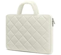 RAINYEAR Funda hinchada para portátil de 15,6 a 16 Pulgadas Compatible con Lenovo Thinkpad Ideapad ASUS Vivobook Chromebook Notebook, Funda Protectora Macbook Pro M4 M3 M2 M1 de 16 Pulgadas, Beige