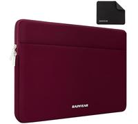 RAINYEAR Funda para portátil de 14 Pulgadas para Lenovo Thinkpad IdeaPad de 14 Pulgadas, MacBook Air 15,3 2025 2024 2023 M4 M3 M2, HP DELL Acer Chromebook de 14 Pulgadas, Mac Pro 15, Rojo