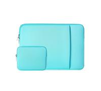 RAINYEAR Funda para portátil de 16 Pulgadas con Bolsillo Frontal y Bolsa de Accesorios, Compatible con MacBook Pro/MAX de 16 Pulgadas M1 M2 M3 M4 A2141 A2485 A2780 A2991 A3403 A3186, Azul Claro