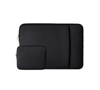 RAINYEAR Funda para portátil de 16 Pulgadas con Bolsillo Frontal y Bolsa de Accesorios, Compatible con MacBook Pro/MAX de 16 Pulgadas M1 M2 M3 M4 A2141 A2485 A2780 A2991 A3403 A3186, Negro