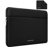 RAINYEAR Funda para Portátil de 17 Pulgadas Compatible con la mayoría de Ultrabooks Notebook Chromebook de 17-17,3 Pulgadas, Funda Protectora a Prueba de Golpes con Bolsillo Frontal, Negro
