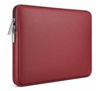 RAINYEAR Funda para portátil para MacBook Air de 13 Pulgadas M5 M4 M3 M2 M1 A3449 A3240 A3113 A2681 A2338 A2337, MacBook Neo de 13 Pulgadas, Funda de Cuero PU Macbook Pro de 13,3 y 14 Pulgadas, Rojo