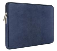 RAINYEAR Funda Protectora Acolchada de Cuero de Gamuza PU para Portátil de 16 Pulgadas Especialmente para MacBook Pro/MAX de 16 Pulgadas M1 M2 M3 M4 A2141 A2485 A2780 A2991 A3403 A3186, Azul Marino