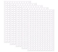 Rairsky 1000 Piezas Transparente Adhesivo Redondo, Adhesivos de Doble Cara 6mm, Redondo de Acrílico sin Rastros Pegatinas de Puntos Doble Cara, para Decoraciones de Fiestas, Fabricación de Artesanía