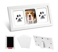 Raisand Juego de Huellas de Gato y Perro Huellas Bebe Recien Nacido Marco de Fotos para Mascotas Kit de Impresión para Bebé Huellas Bebe Recien Nacido Marco de Recuerdo de Mascota