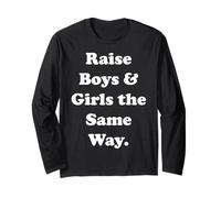 Raise Boys & Girls The Same Way Equality Manga Larga
