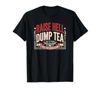 Raise Hell Dump Tea Funny Tea Party 4 de Julio Camiseta