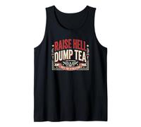 Raise Hell Dump Tea Funny Tea Party 4 de Julio Camiseta sin Mangas