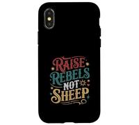 Raise Rebels Not Sheep Motivación Independiente - Carcasa para iPhone X/XS