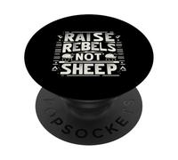 Raise Rebels Not Sheep Motivación independiente |----- PopSockets PopGrip Adhesivo