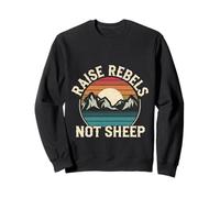 Raise Rebels Not Sheep Motivación independiente |-- Sudadera