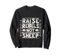 Raise Rebels Not Sheep Motivación independiente |----- Sudadera