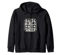 Raise Rebels Not Sheep Motivación independiente |----- Sudadera con Capucha