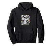 Raise Rebels Not Sheep Motivación independiente |- Sudadera con Capucha