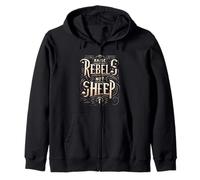 Raise Rebels Not Sheep Motivación independiente |--- Sudadera con Capucha