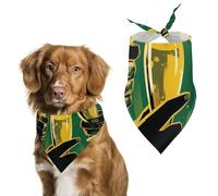 Raise Your Beer Glass Bandana triangular para perro, bufanda lavable de poliéster para perro, lindo pañuelo para perros medianos y grandes, cachorros y gatos