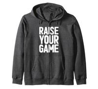 Raise Your Game Inspirational Motivational Inspo Saying Gym Sudadera con Capucha