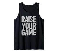 Raise Your Game - Inspo Motivacional Inspirador para el Gimnasio Camiseta sin Mangas