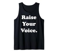 Raise Your Voice Empowerment Inspiration Camiseta sin Mangas