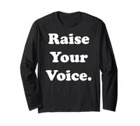 Raise Your Voice Empowerment Inspiration Manga Larga