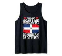 Raised by a Dominican Mother Mother's Day Dominican Flag Camiseta sin Mangas