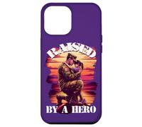 Raised by a Hero Military Father and Daughter Military Kids Carcasa para iPhone 12 Pro MAX