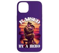 Raised by a Hero Military Father and Daughter Military Kids Carcasa para iPhone 14 Plus