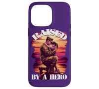 Raised by a Hero Military Father and Daughter Military Kids Carcasa para iPhone 14 Pro MAX